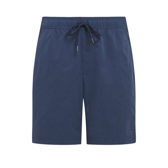 NWT-Chaps-M-dark denim-linen blend,elastic waist, drawstring, pull on, shorts. - Picture 3 of 15